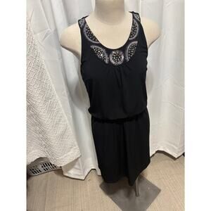 White House Black Market Black Sleeveless Party Dress Size S